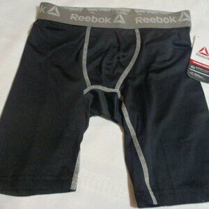 Reebok Mens Small Black Performance Boxer Briefs Underwear NWT
